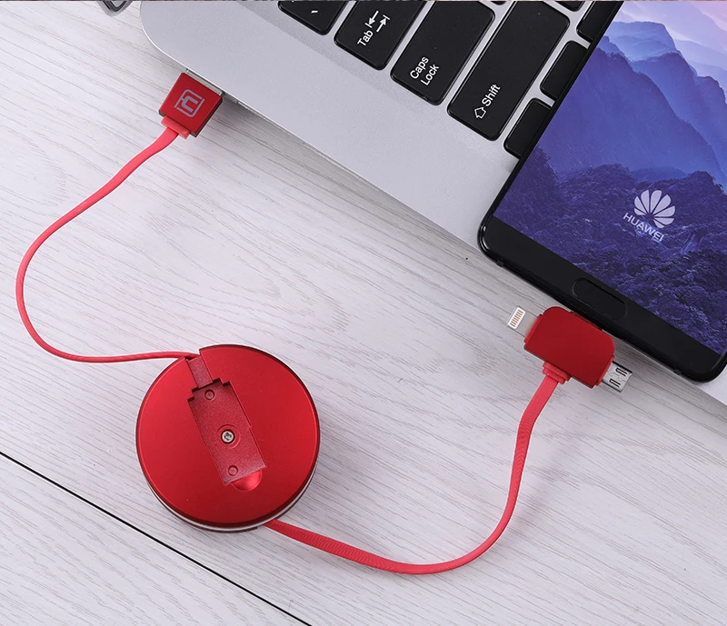 CAFELE 3 в 1 usb type C Micro зарядный кабель для iPhone X XS MAX кабель для синхронизации данных провод выдвижной кабель для huawei samsung