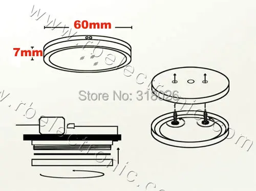 3 шт./лот Красный Зеленый Синий Янтарный круглый светодиодный светильник для