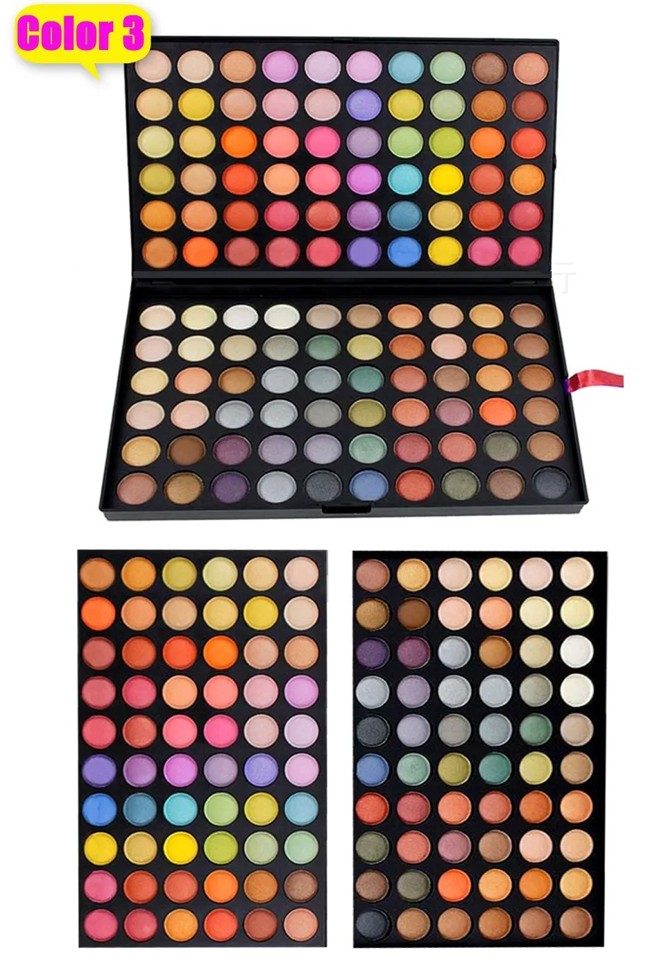 120 цветов Модная палитра теней для век косметика минеральный макияж Набор 4 цвета