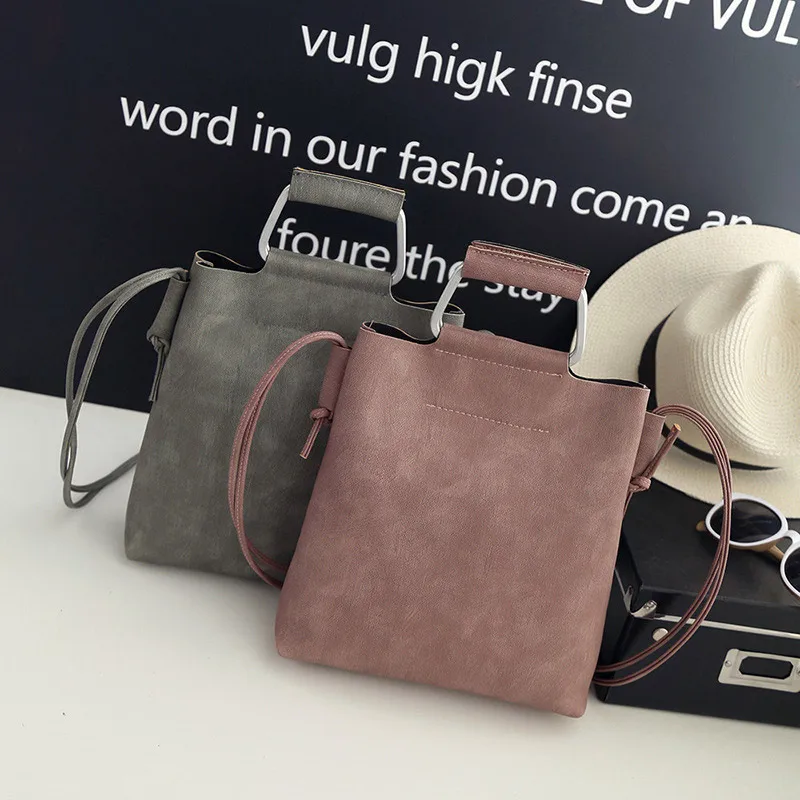 Женская сумка в стиле ретро с железной ручкой Роскошные Сумки из искусственной