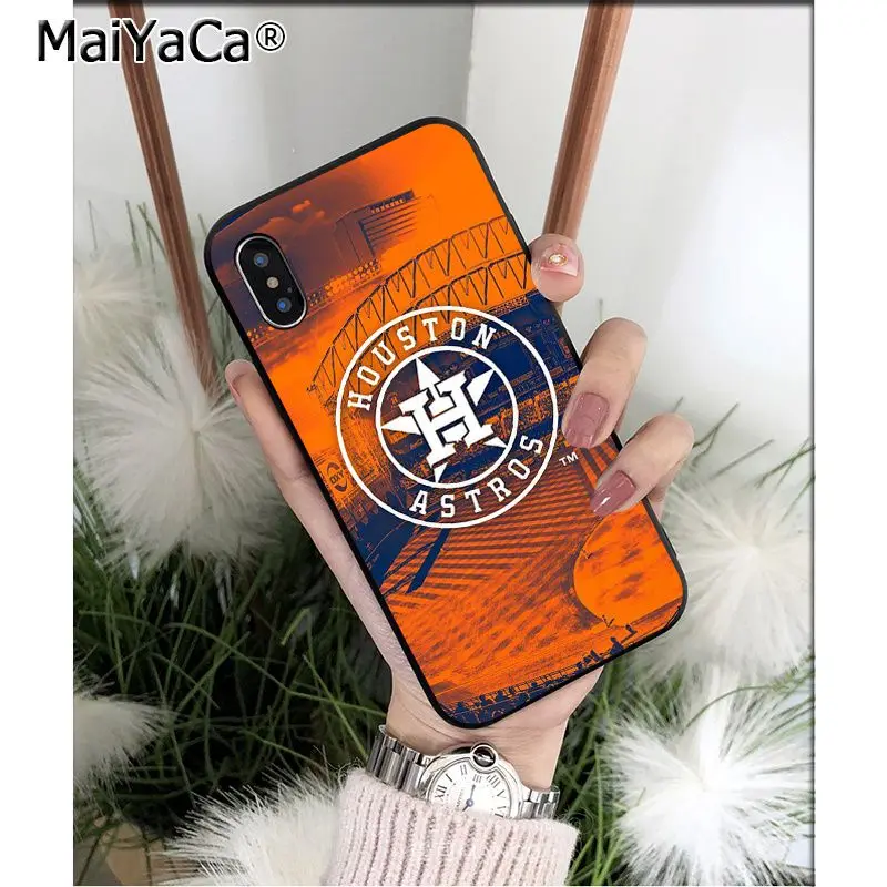 MaiYaCa Хьюстон Астрос ТПУ Мягкие аксессуары для телефонов чехол для телефона для Apple iPhone 8 7 6 6S Plus X XS MAX 5 5S SE XR чехол