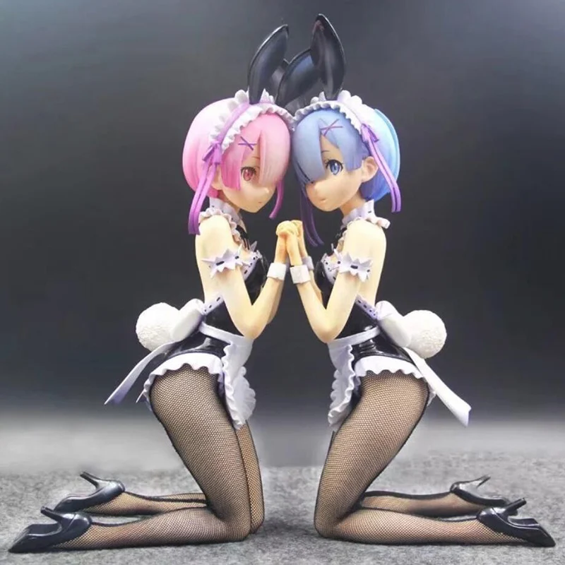 Экшн фигурка из ПВХ Re: Zero Sexy RAM REM Bunny Girl Ver. 28 см 1/4|Игровые фигурки и трансформеры| |