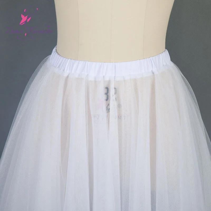 19025 Dance Favourite Four Layer Shinning Soft Tulle Romatic Ballet Tutu (without panty) Long Half Costume | Тематическая одежда и
