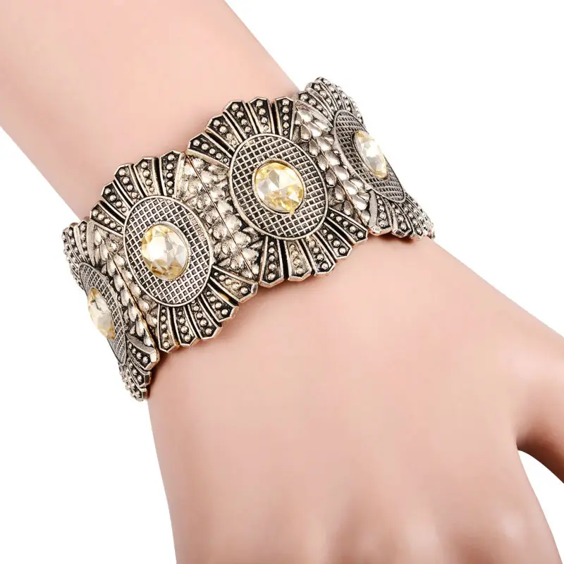 Женский эластичный браслет из тибетского серебра Joyme винтажный дизайнерский