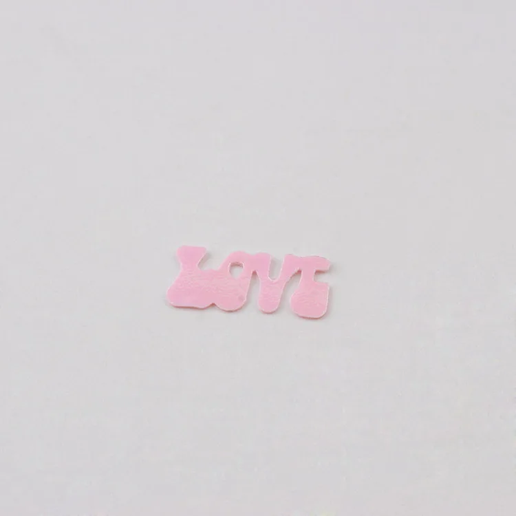 10 г блестящие пайетки с надписью Love 14 мм свободного кроя для дизайна ногтей