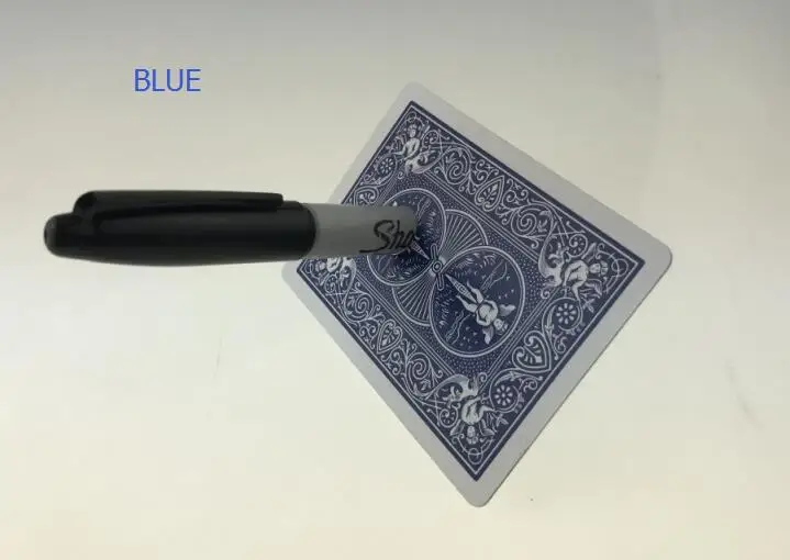 Sharpie сквозь карту 2 0 (карта Gimmick + Инструкция ручка) магические трюки крупным