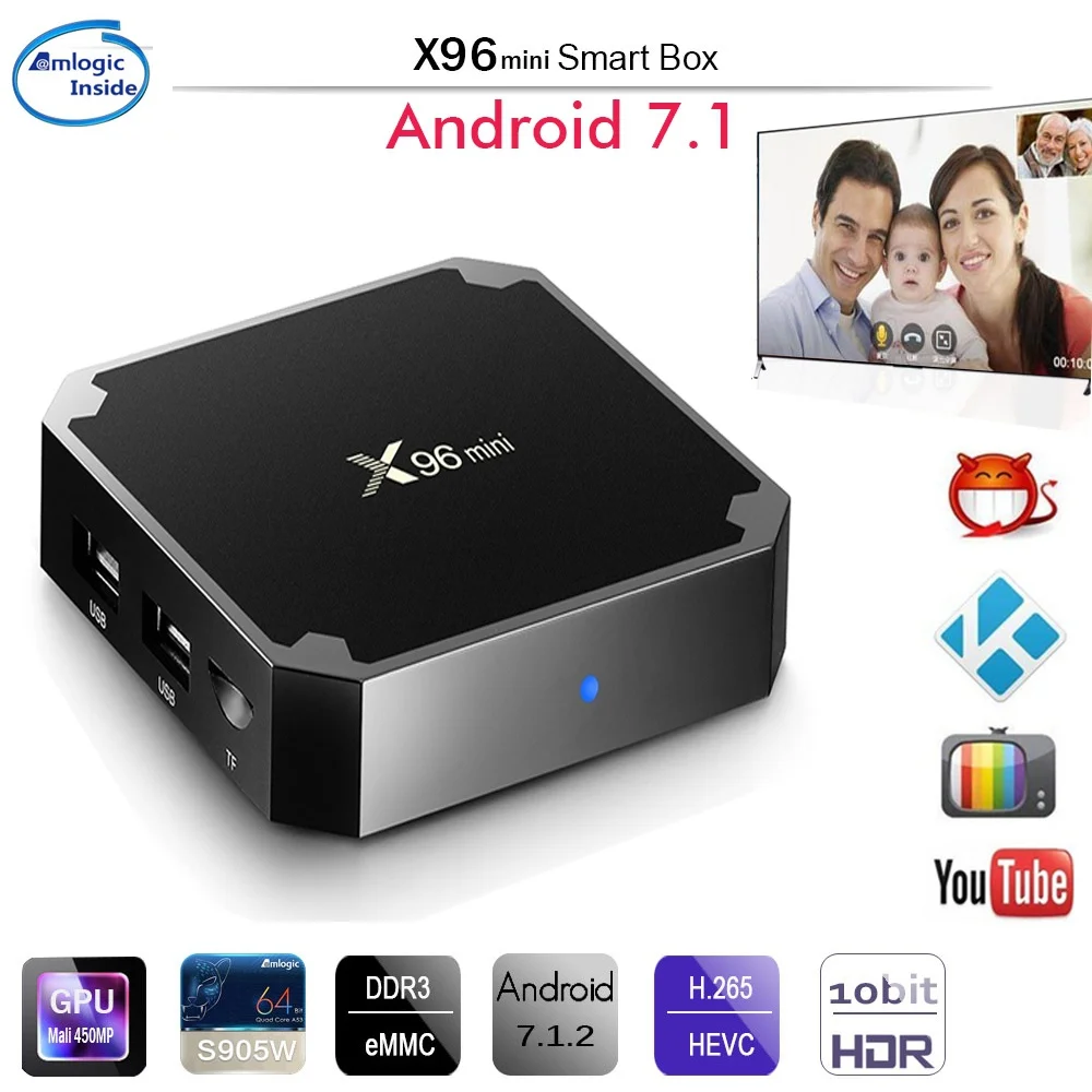Умная ТВ приставка DOITOP на Android 7 1 2 ГБ 16 Wi Fi 100 м LAN 4K 8 Гб поддержка 3D HD медиаплеера