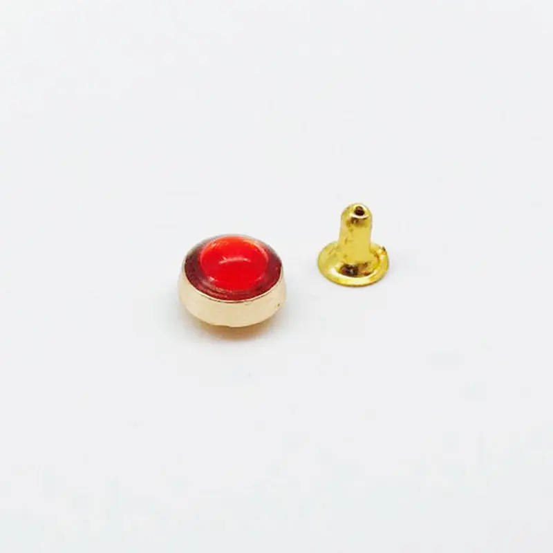 30 шт./компл. полукруглые разноцветные плоские с заклепками Шипы DIY кожаная сумка