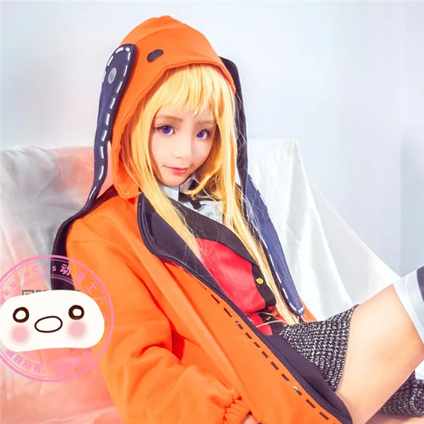 Kakegurui рисунок Yomotsuki Руна JK школьная форма для девочек+ Толстовка Хэллоуин Косплей Костюм Полный наборы