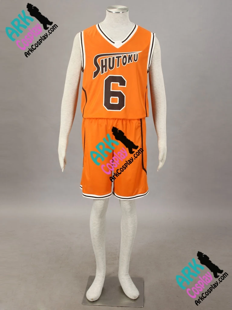 Kuroko no Basket Midorima Shintaro костюм для косплея оранжевого цвета No.6 мужской из Джерси