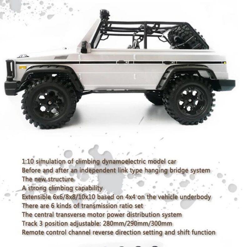 Дизайн большой Радиоуправляемый грузовик 402 1/10 AMG 4WD Bigwheel для скалолазания четыре колеса с дистанционным управлением для скалолазания по бездорожью электромобиль