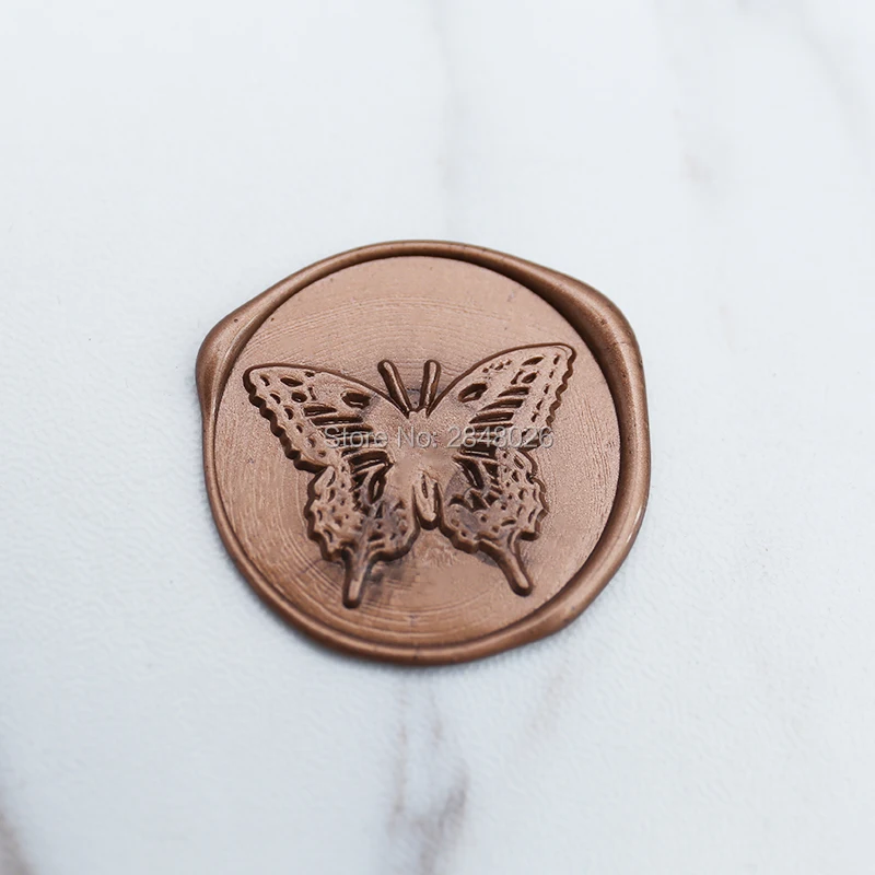 Искусственная печать воска в форме бабочки для вечерние приглашений