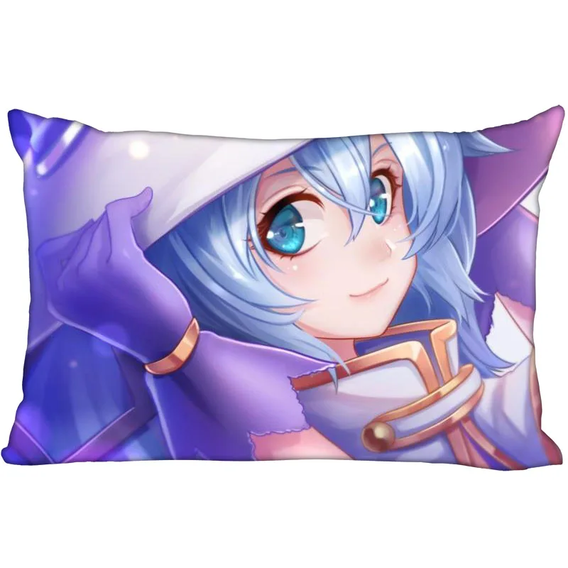 Горячая Hatsune Подушка «Мику Хацунэ» крышка спальни для дома или офиса, декоративные наволочки прямоугольная Подушка на молнии Чехлы Атласная ткань не выцветает