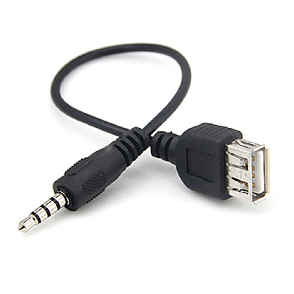 0.15 М 0.5FT 3.5 мм USB Женщины к Мужчине AUX MP3 Аудио Кабель| |