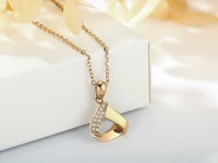18K Gold Diamond Necklace Pendant Trendy Classic Lock Chain Charm Gift Real Natural Pure Women Girl Lover Couple Wedding Party