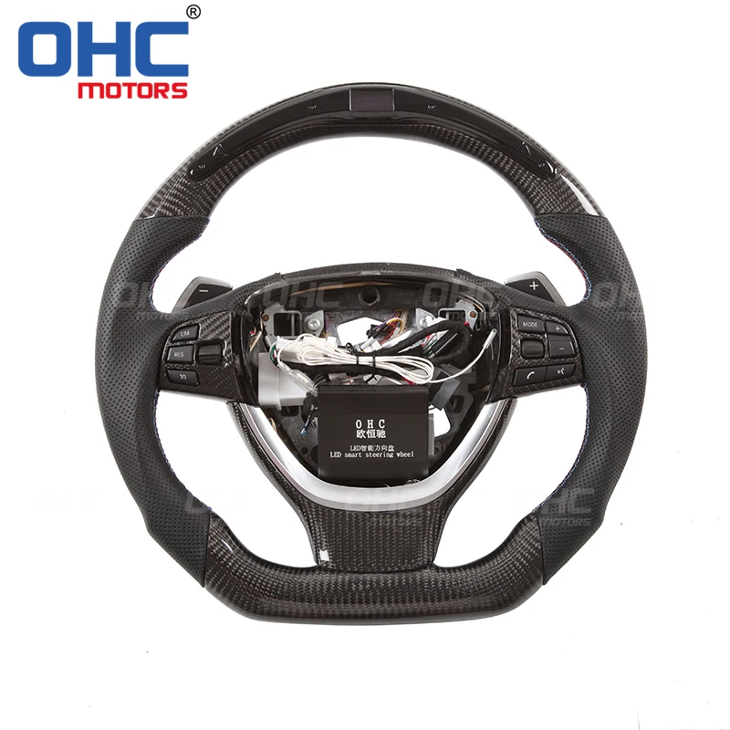 Настоящий руль из углеродного волокна совместим с BMW F10 F12 F01 5 6 7 Seires от OHC