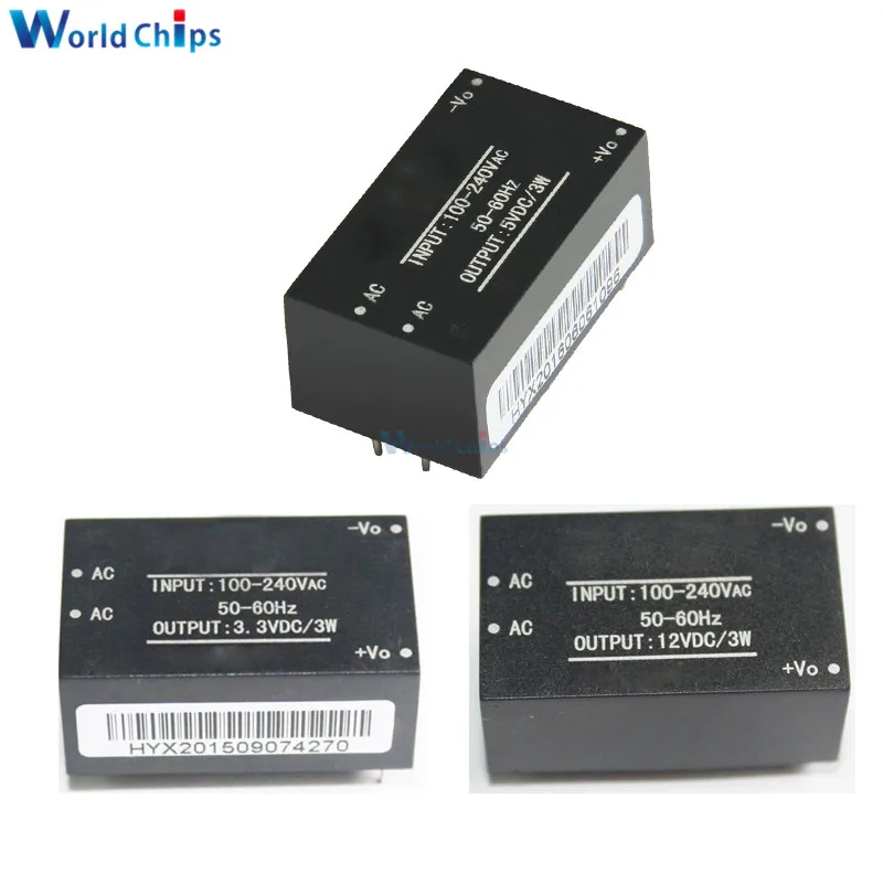 Φ 220V to 5V/3 3 V/12V Мини модуль питания интеллектуальный источника