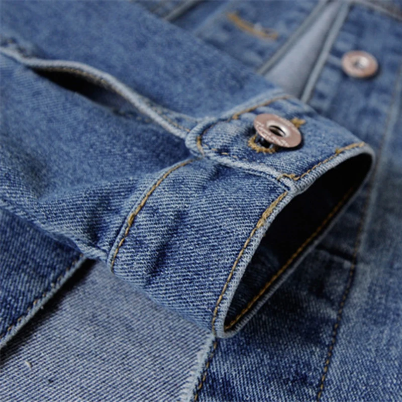 

Plus Size 5XL 6XL Women Denim Coat 2019 Spring Autumn Clothes Long-sleeved Wild Outerwear Hole Denim Short Jacket Casual Tops