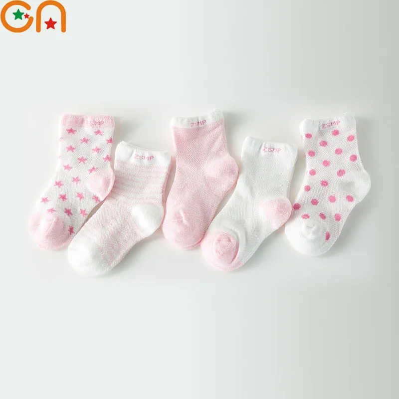 5 пар/лот весенне летние сетчатые хлопчатобумажные носки для мальчиков и девочек