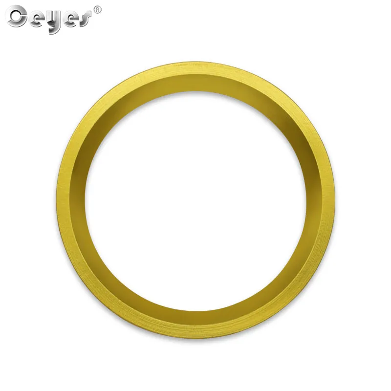 Gold Start Ring Ceyes наклейки для автомобиля аксессуары кольцо авто двигатель кнопка запуска стоп чехол для Audi A6 B8 A6L Q5 8R A4 C7 B9 A7 BT - Название цвета: Gold Start Ring