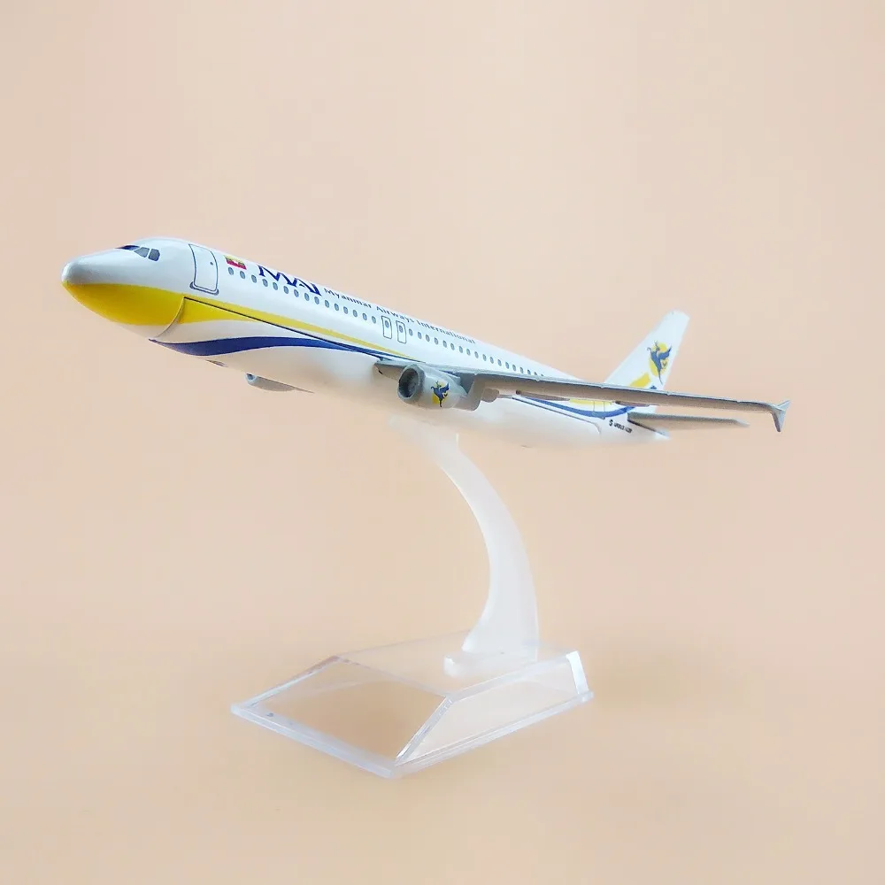 16 см Air Myanmar Airways Международный МАИ Airbus 320 A320 модель самолета Воздушный самолет