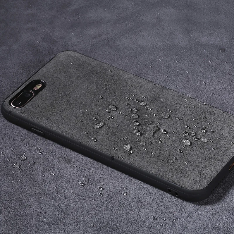 Для iPhone 7 P чехол из натуральной кожи чехлы для 6 8 плюс Чехол 5S SE S замша кожаный