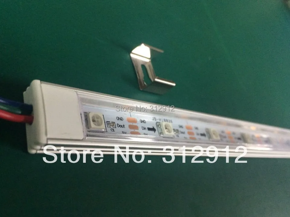 1m DC5V WS2812B светодиодный жесткий стержень 32 пикс./м С прозрачной крышкой|led driver 20w