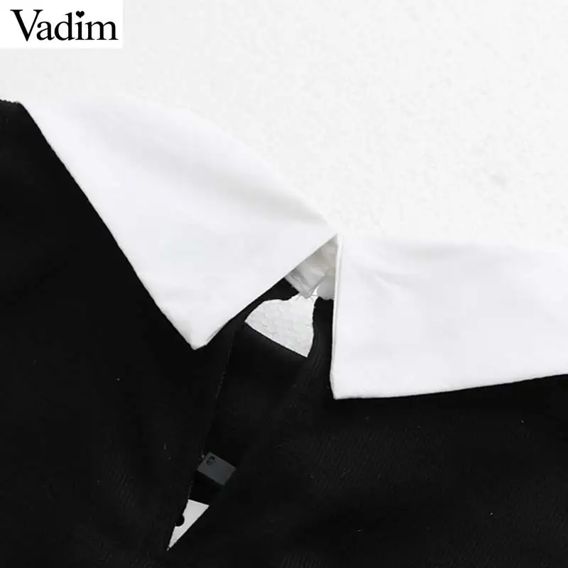 Женское элегантное платье vadim Базовая Блузка с длинным рукавом и отложным
