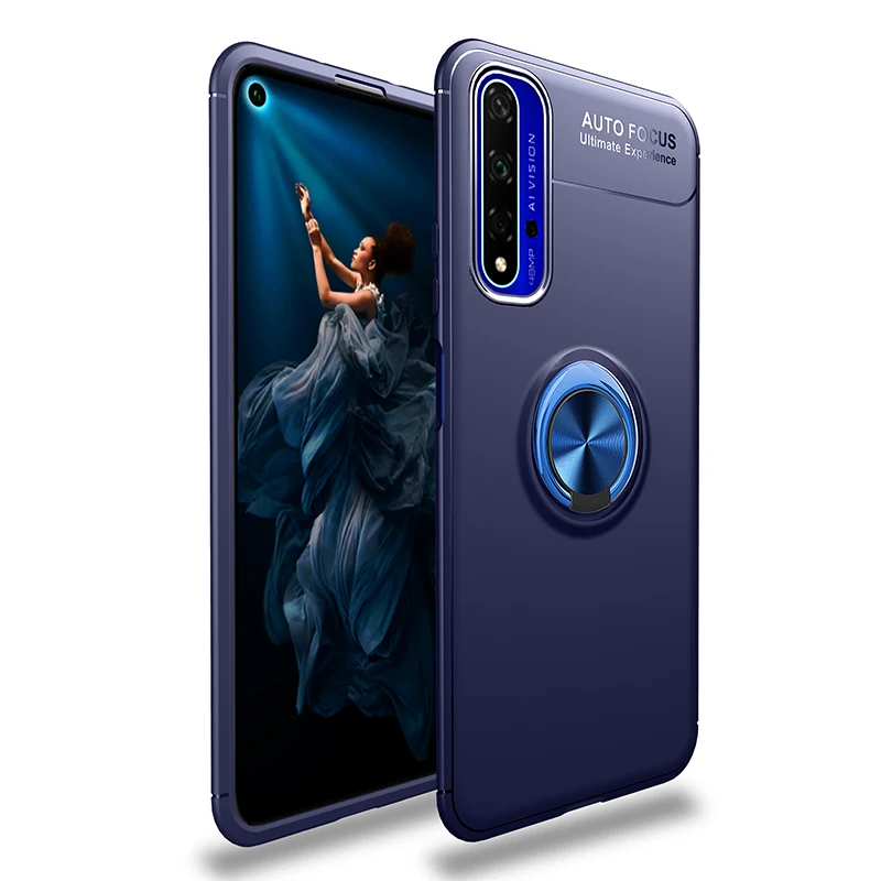 Для huawei Honor 20 чехол Honor20 кольцо держатель мягкое силиконовое покрытие задняя