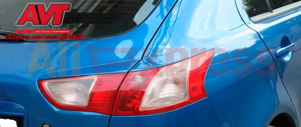 Cilia брови на задних фонариках для Mitsubishi Lancer X Sportback 2008- ABS пластик 2 шт. дизайнерские