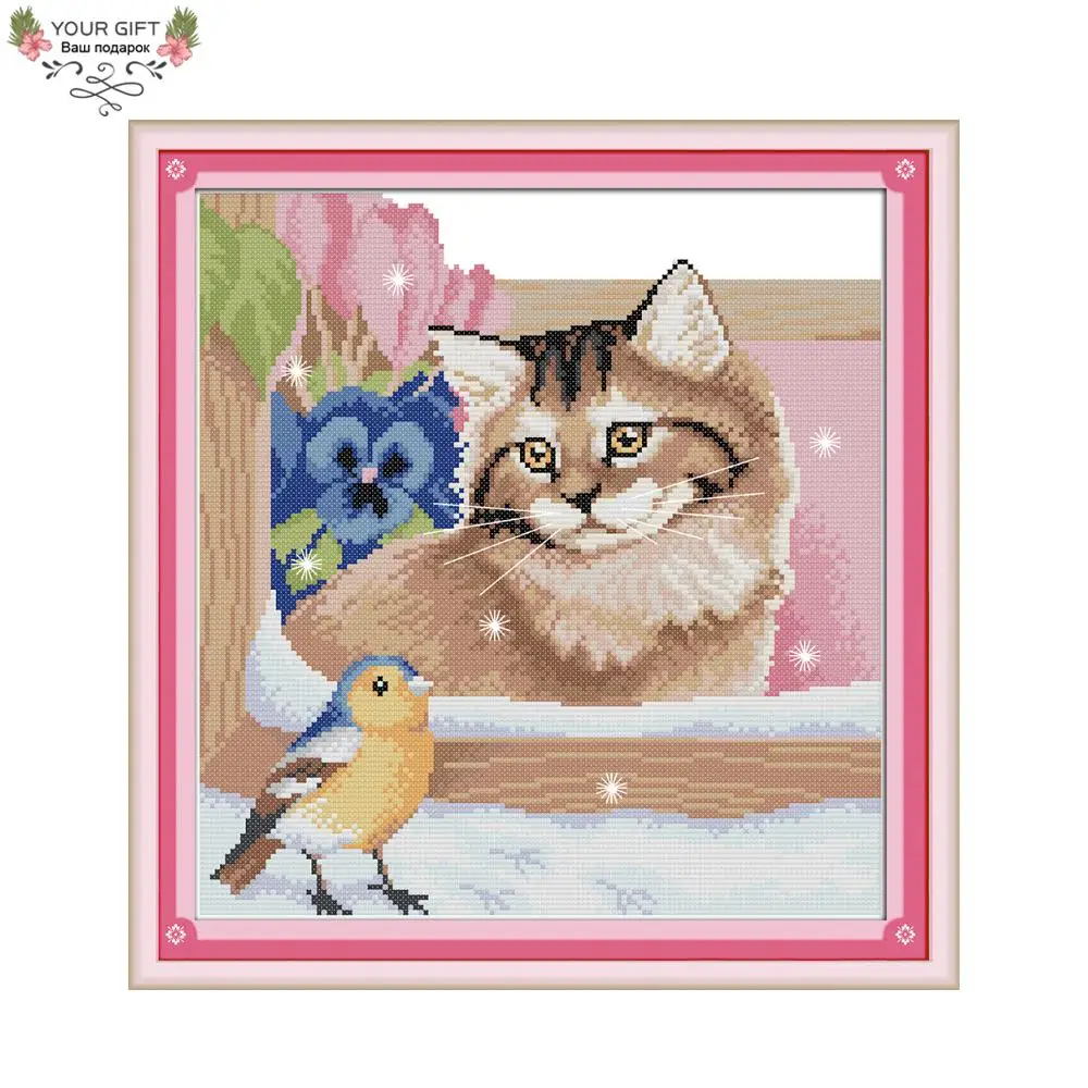 Набор для вышивки крестиком Joy Sunday D992 14CT 11CT|joy sunday|cross stitch birdscounted cross kits |