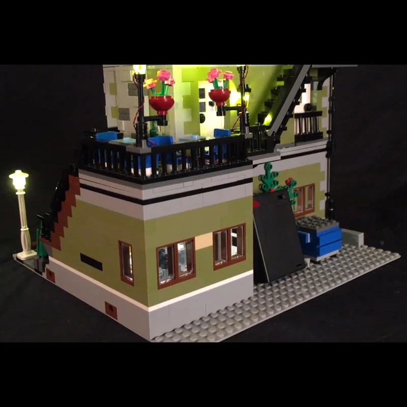 Светодиодная лампа для Lego 10243 строительные блоки городская улица совместимый 15010