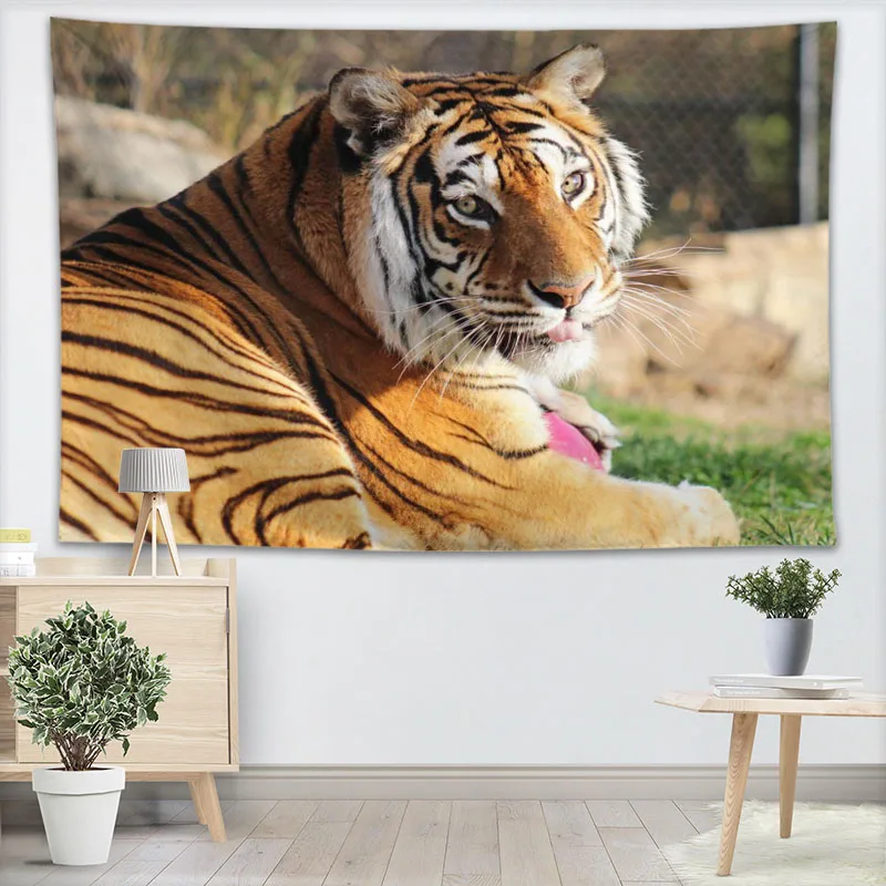 

Custom Wall Tapestry Wall Hanging Tarot Custom Tapestry Plant tiger Tapestry Mandala Home Decor Large size