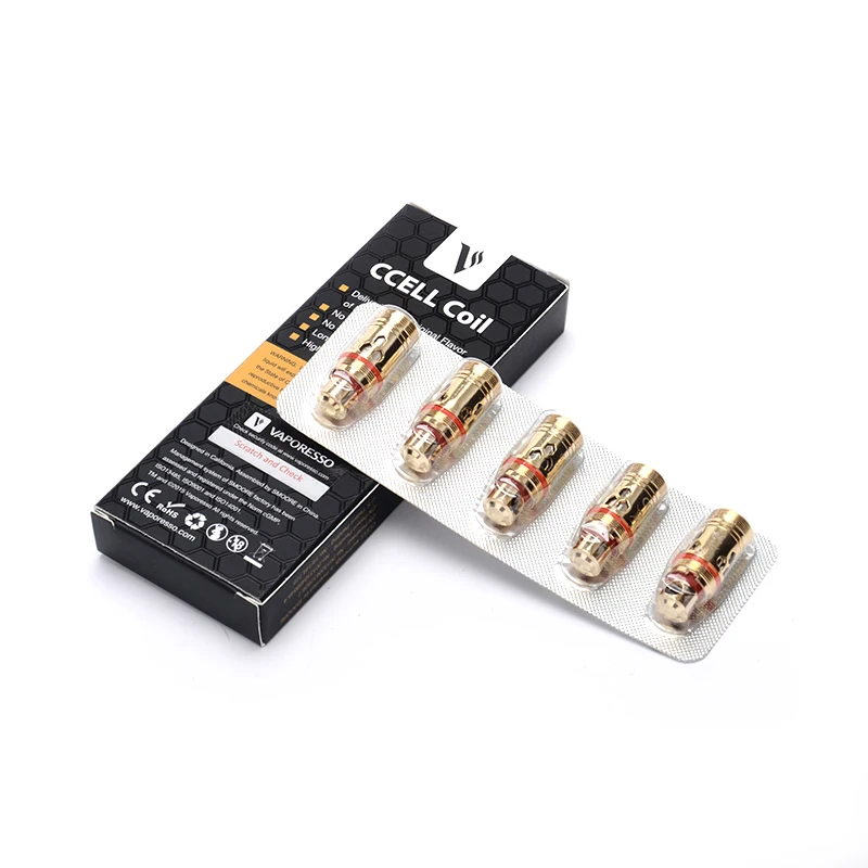 Оригинальный vaporesso ccell катушки с 0.9ohm 0.2ohm для целевой Pro/близнецы Танк VAPE Керамика