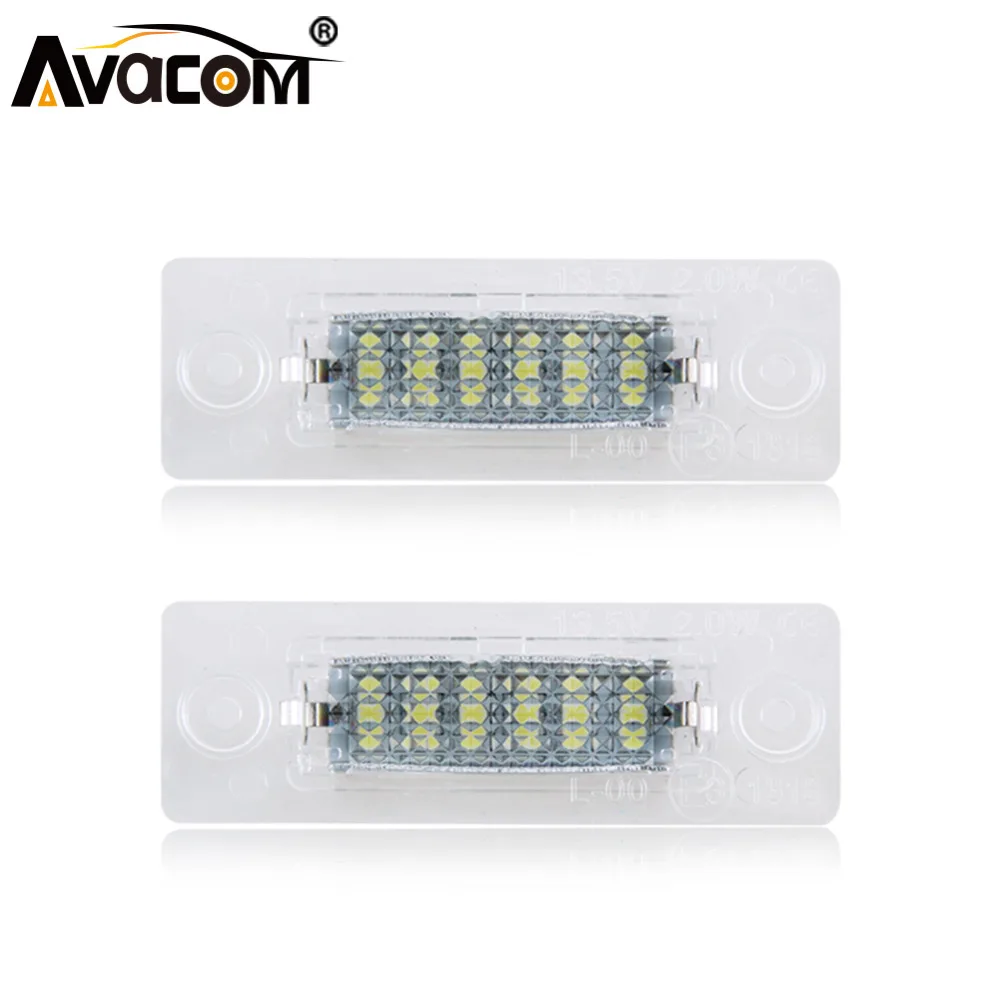Avacom 2 шт. без ошибок светодиодный фонарь для номерного знака автомобиля 6500 К 12 В