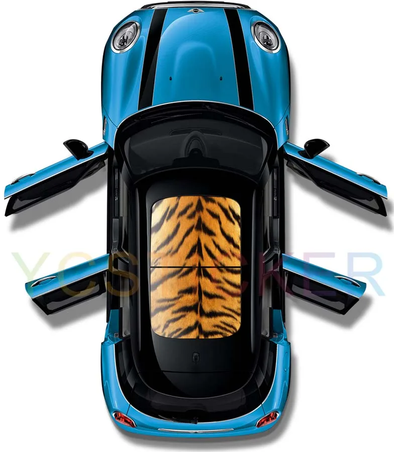 2016 Горячая продажа Персонализированная текстура тигра автомобиля панорамная