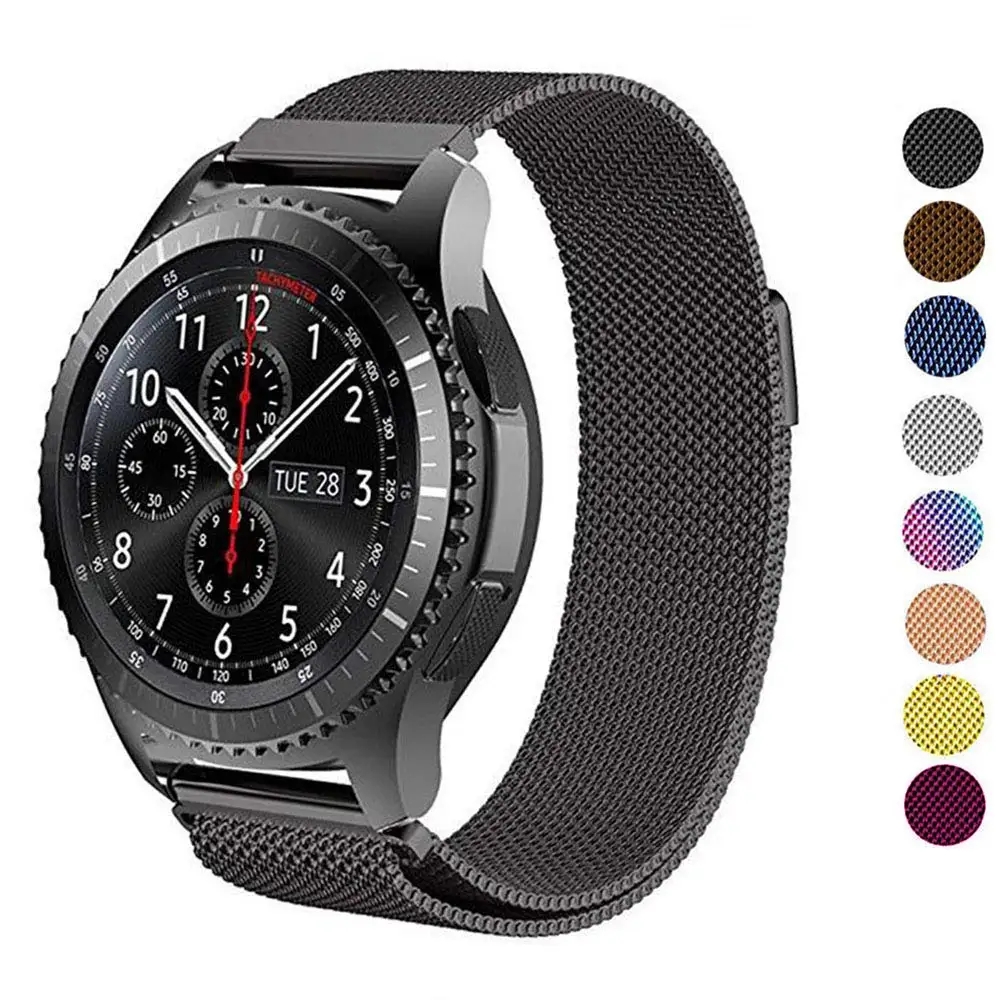 Galaxy watch 46 мм/42 мм/Активный 2 ремень для Samsung Gear S3 frontier Миланский Браслет Huawei часы GT 18