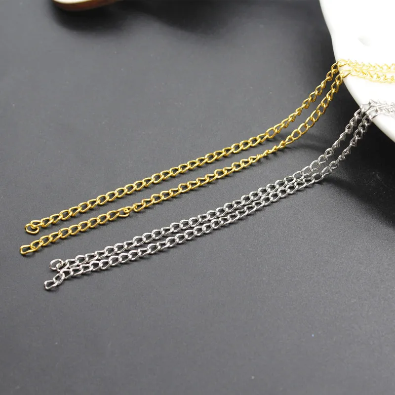 5 метров/хит продаж белая к/Легкая Золотая алюминиевая цепь ожерелье браслет