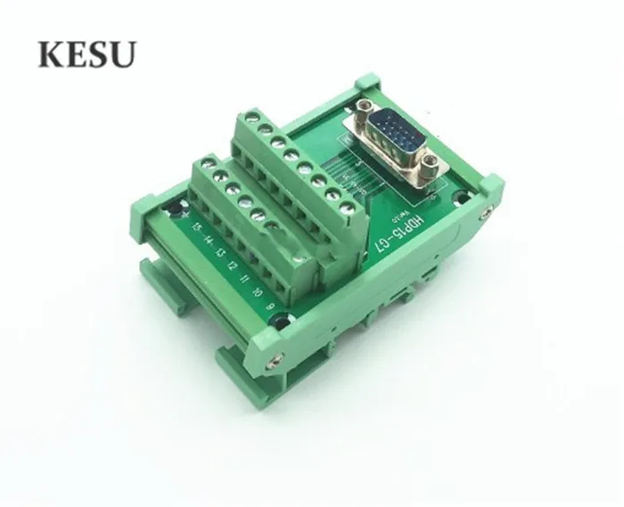 VGA DB15 15 контактный 3 рядный Стандартный мужской женский сигнальный терминал