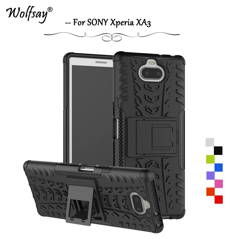 

Чехол Wolfsay для SONY Xperia XA3, противоударный армированный резиновый чехол для телефона SONY Xperia XA3, чехол для SONY Xperia XA3, чехлы