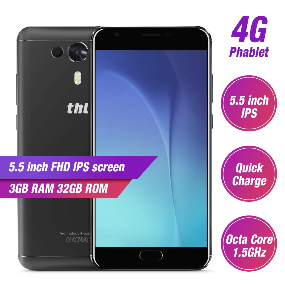 THL Knight 1 4G смартфон 5 дюймов FHD Android 7 0 MTK6750T Восьмиядерный 3 ГБ ОЗУ 32 Гб ПЗУ 13мп