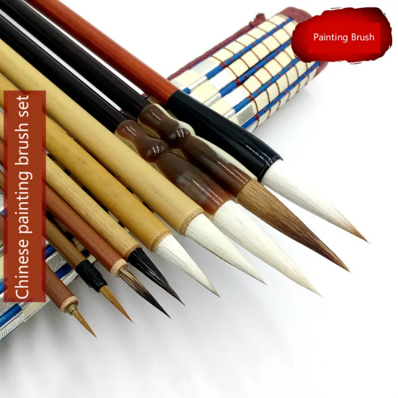 Authentic Chinese Calligraphy Brush Pen Freehand Landscape Bird Flower Painting Set Supplies | Канцтовары для офиса и дома
