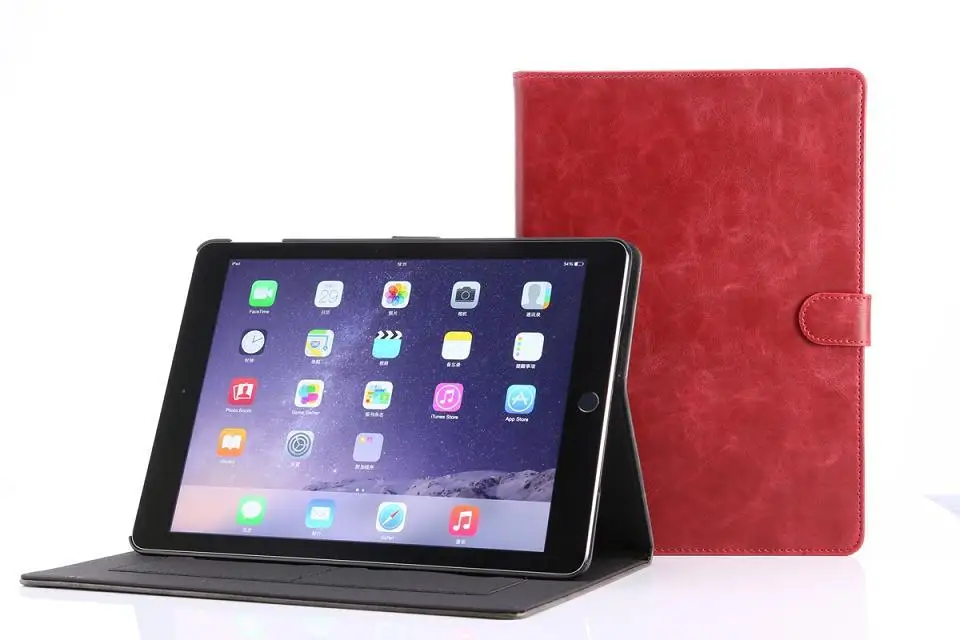 Деловой винтажный флип-кейс из искусственной кожи умный чехол для iPad Air 2/iPad 6