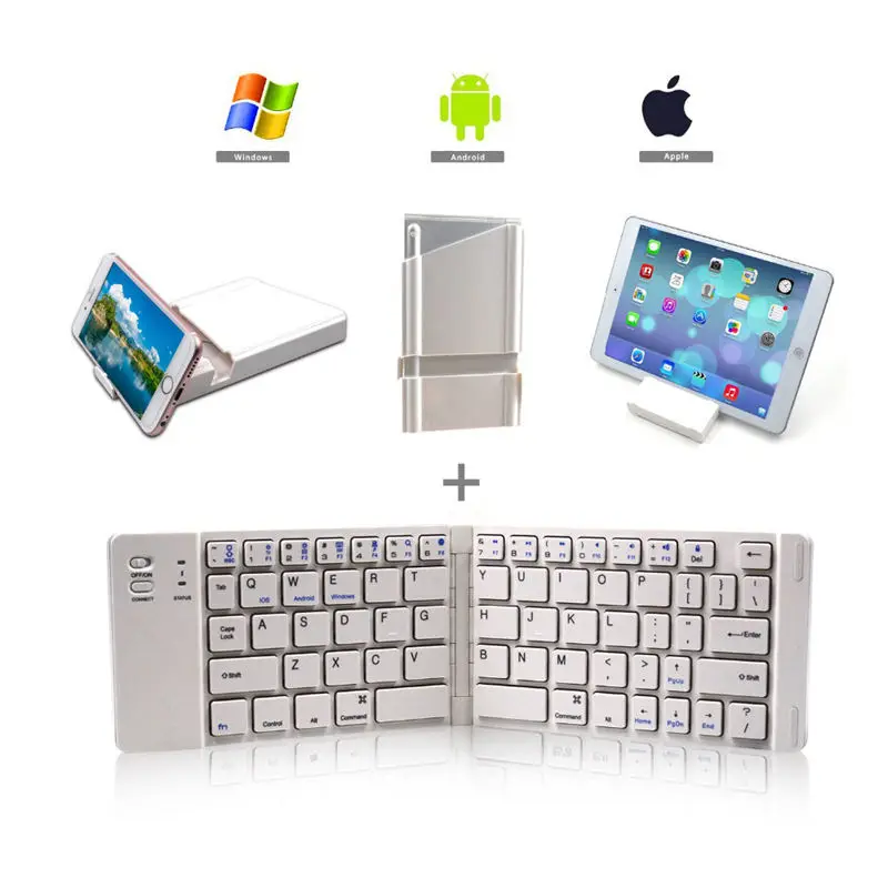 Wireless Bluetooth Portable English Folding Mini Keyboard For Ios Android Tablet Phone | Компьютеры и офис