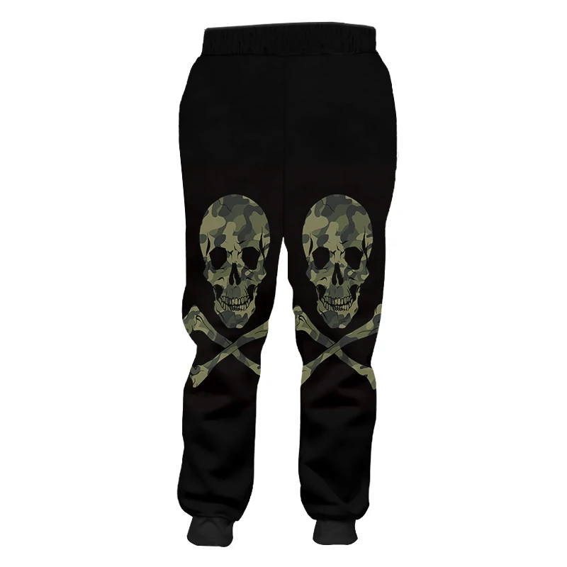 OGKB мужские камуфляжные брюки большого размера с 3D-принтом черепа | Мужская одежда