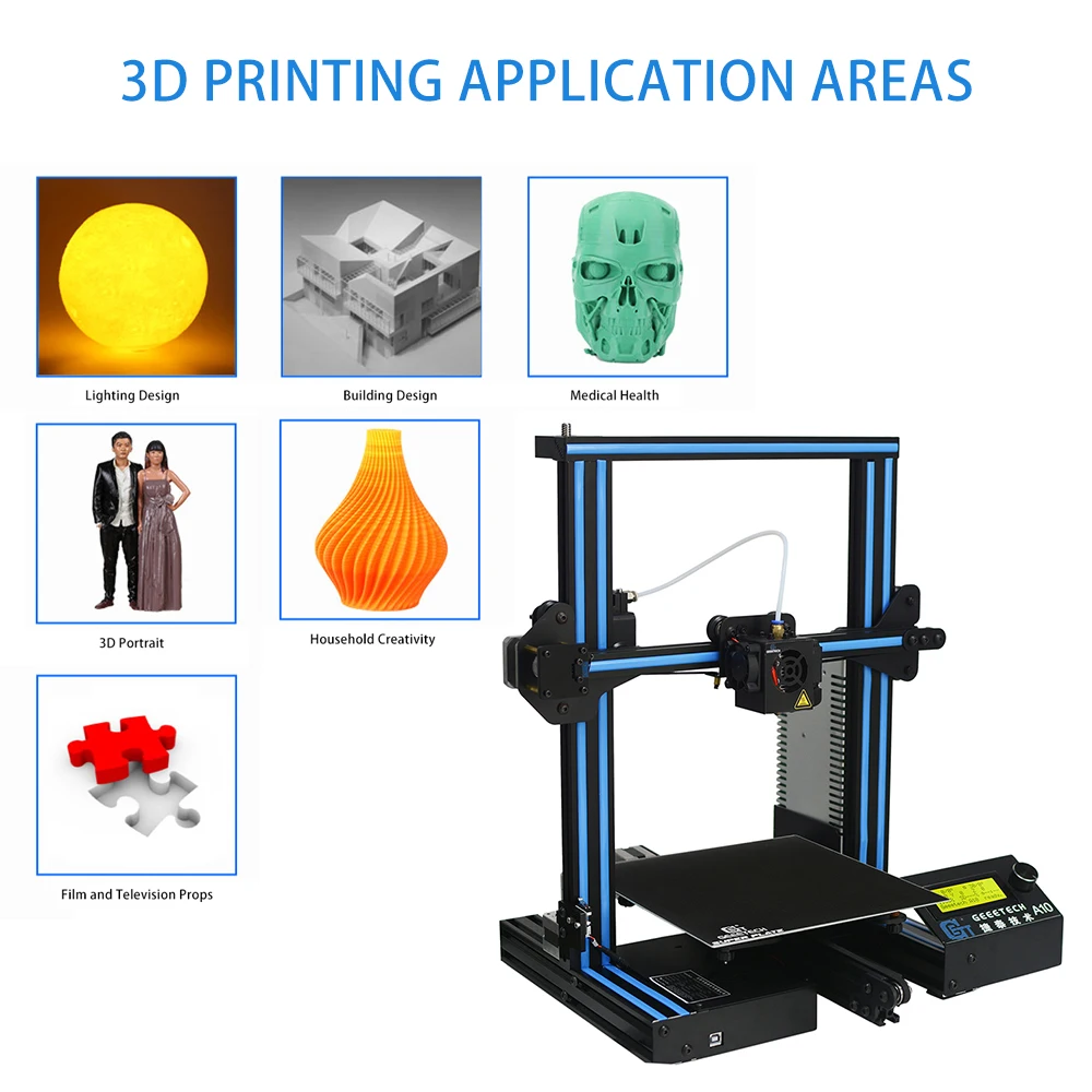 3D принтер Geeetech алюминиевый набор для сборки I3 обновленная версия высокая