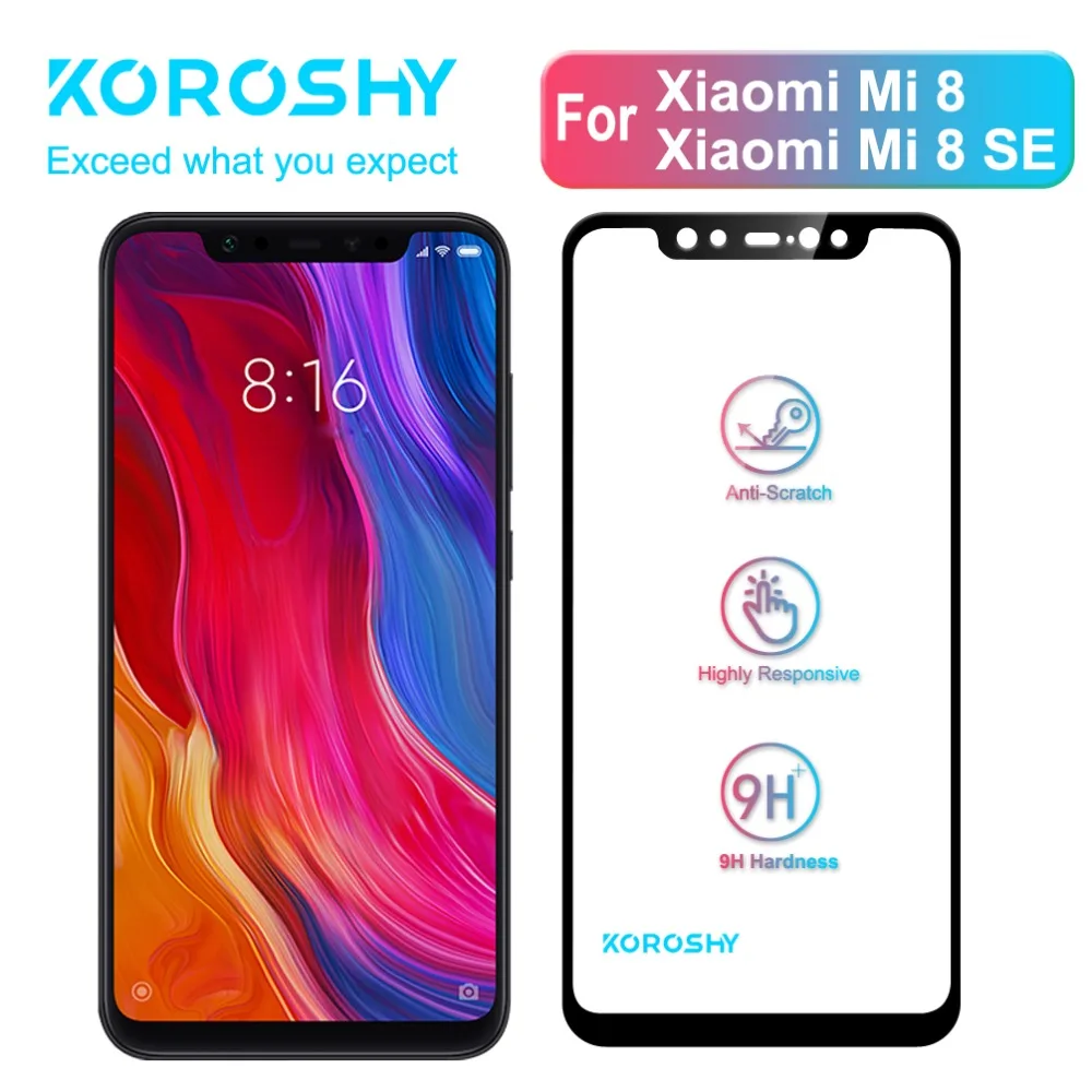 Настоящее 2.5D закаленное стекло с полным покрытием для Xiaomi Mi 8 SE Mi8 Xiomi защита