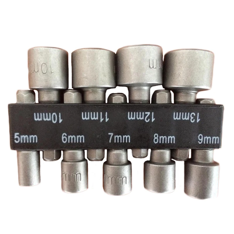 9 шт. 1/4 &quotшестигранный хвостовик мощность Гайка Драйвер сверло Метрическая