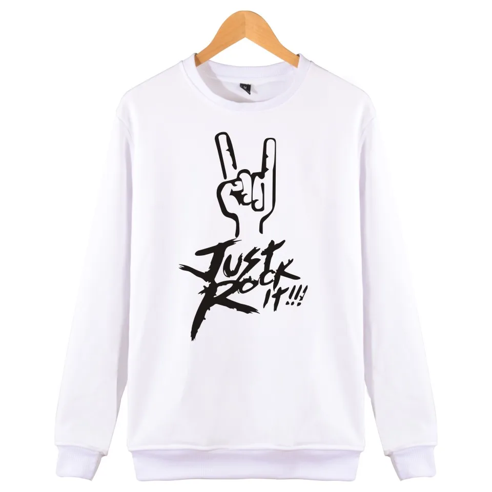 Just Rock It альбом монолитный свитшот для мужчин хип хоп Популярная рок-группа зимняя