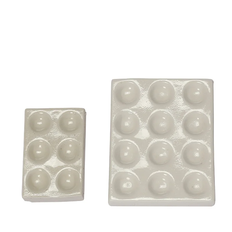 

White 6/12 Holes Laboratory Porcelain Spotting Tile Reaction Plate Apothecary